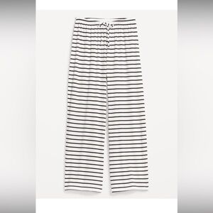Black and White Striped Pajama Pants
